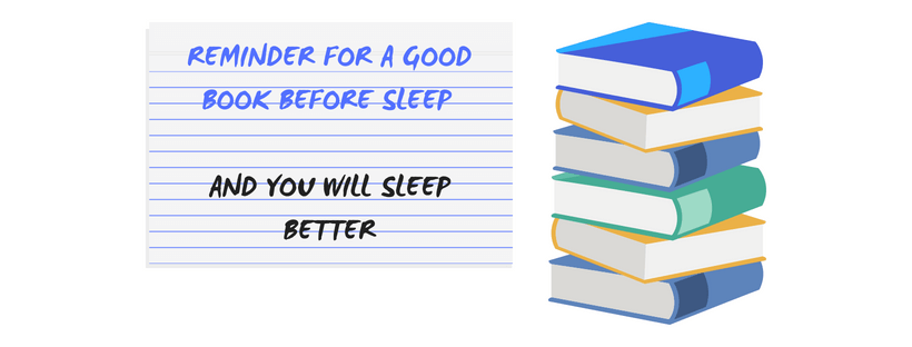 daily reminders for a good book before sleeping